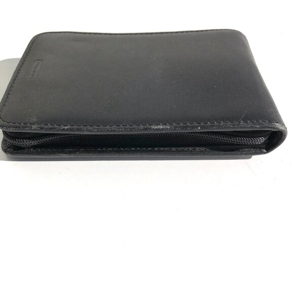COACH Palm Pilot Case Black Leather Zip Wallet Organizer PDA vintage 5.5 x 3.75 - Picture 7 of 16